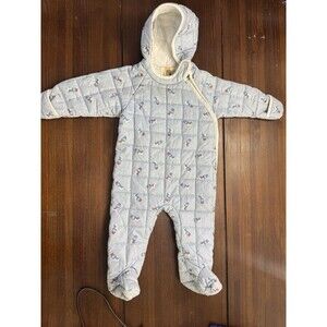 Vintage Carter's Baby Quilted Snow Suit 21-26 LBS Snowman